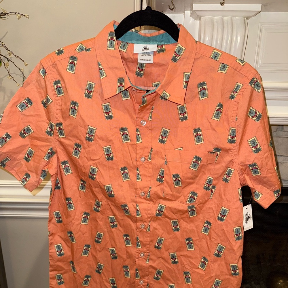 NWT Disney Parks men’s Haunted Mansion Push Talking Trash Can Shirt Small S